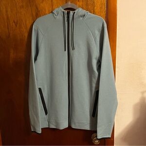 Old Navy Men's Blue Hooded Zip-Up Jacket